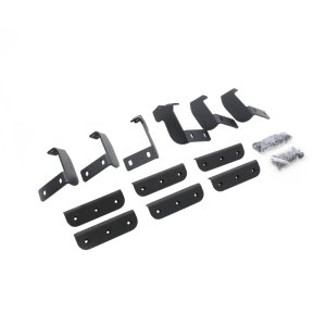 Toyota Tundra SideStep Mounting Brackets - Go Rhino - Dominator - Textured Black - `22-`27